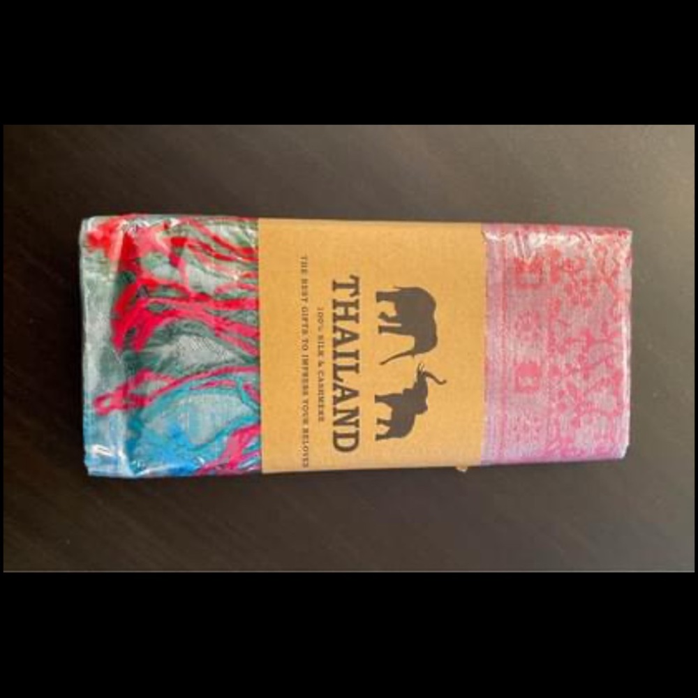 Silk scarf from Chang Mai Thailand hand made